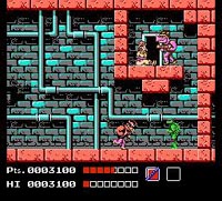 une photo d'Ã©cran de Teenage Mutant Hero Turtles sur Nintendo Nes